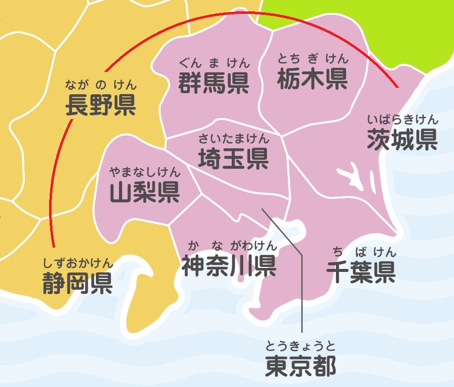 お伺い地域地図